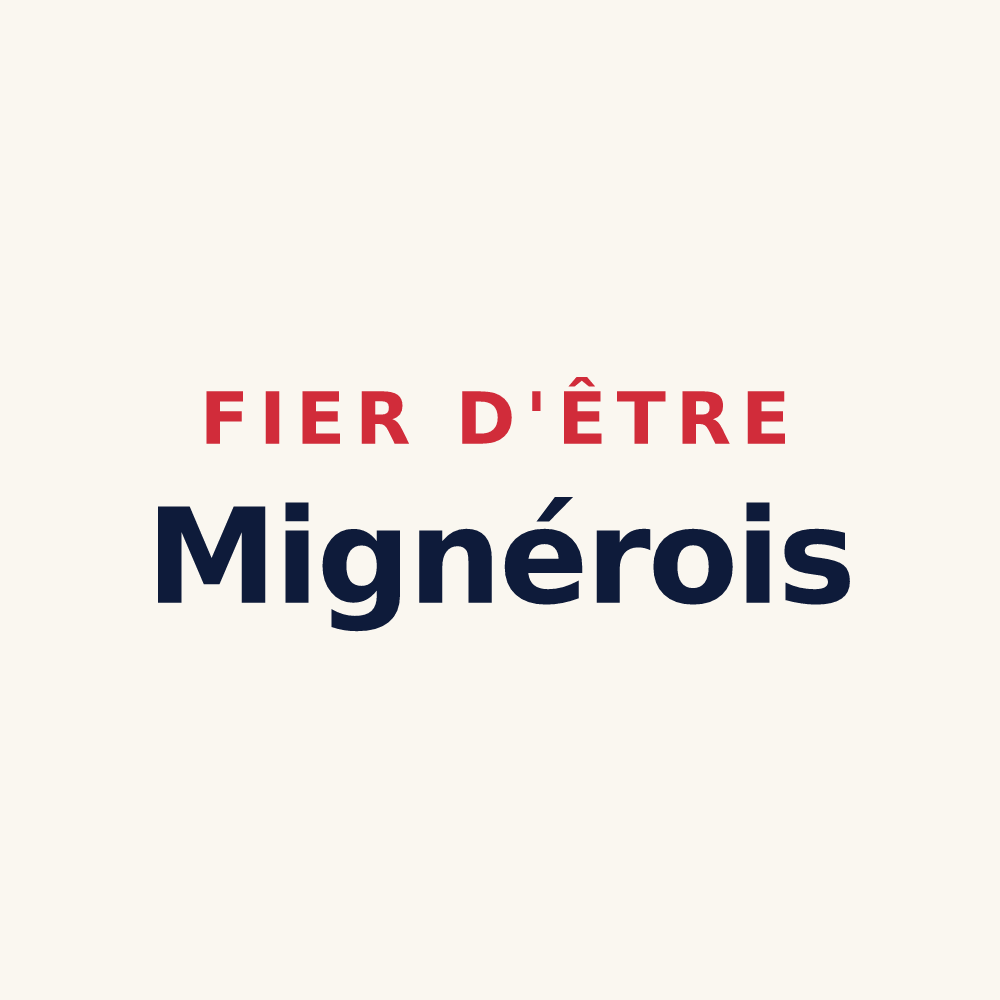 Tasse « Fier d'être Mignérois » — design pour Mignères