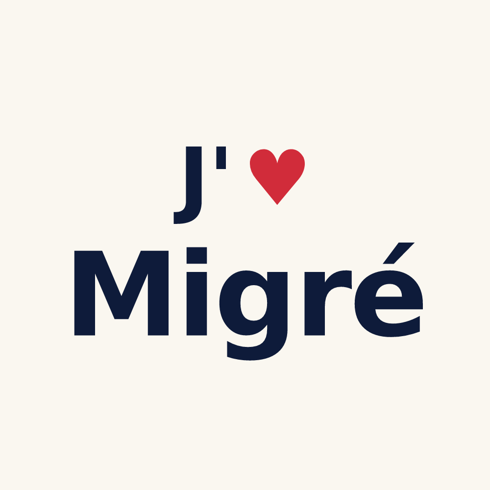 Tasse personnalisée Migré — design J'aime Migré