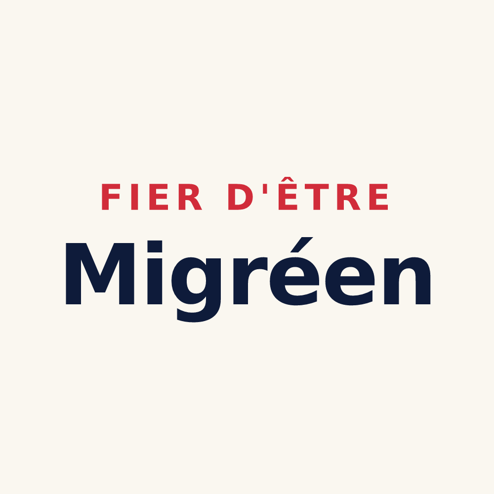 Tasse « Fier d'être Migréen » — design pour Migré