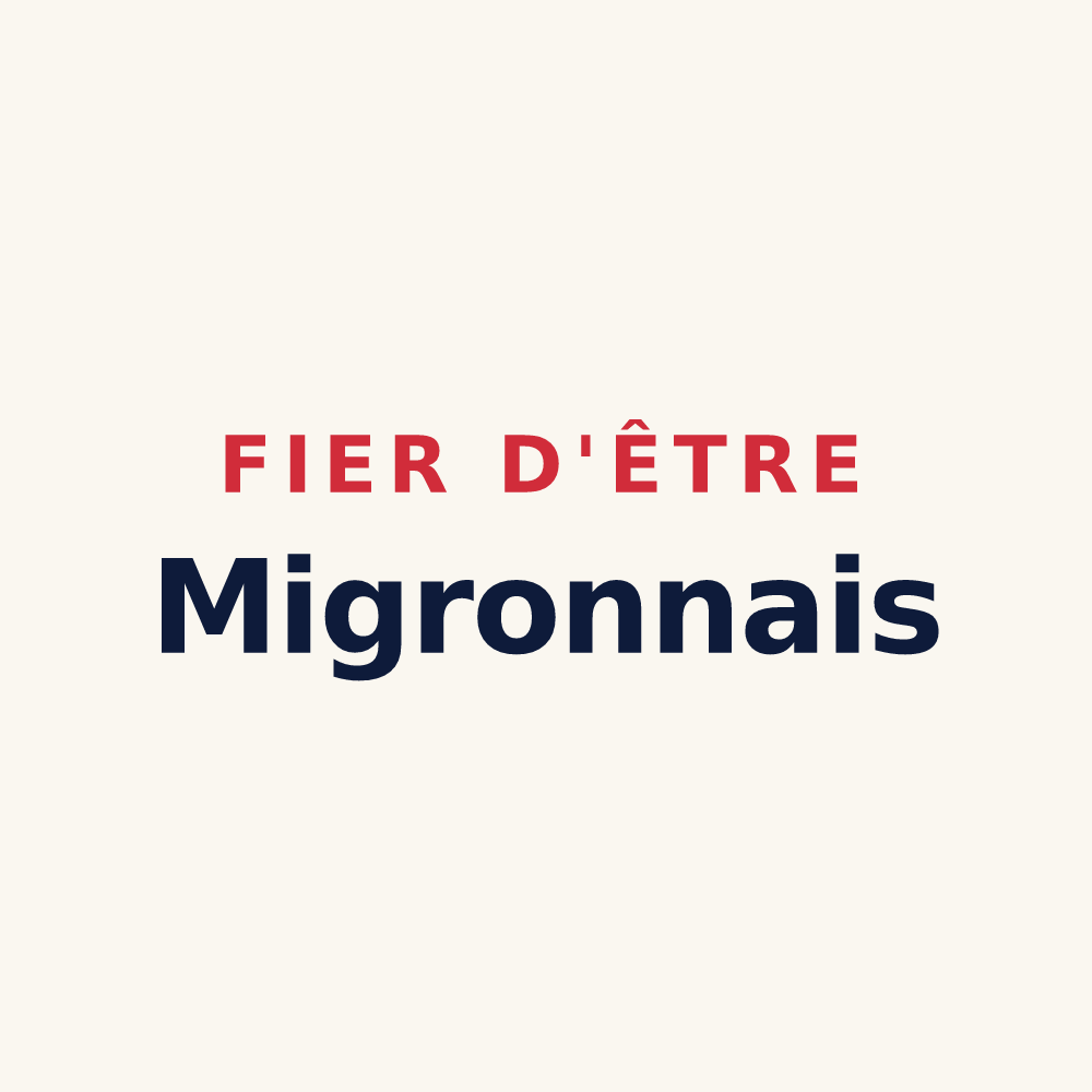 Tasse « Fier d'être Migronnais » — design pour Migron