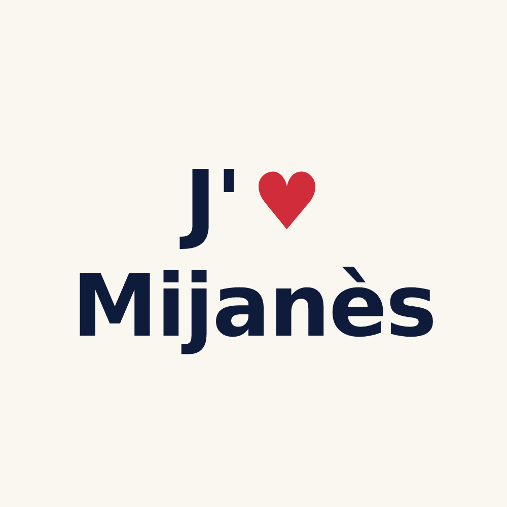 Tasse personnalisée Mijanès — design J'aime Mijanès