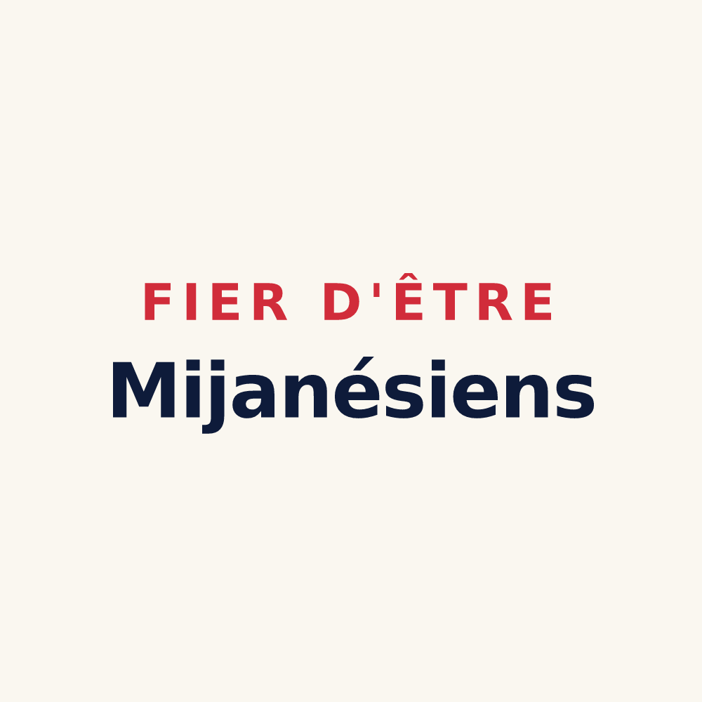 Tasse « Fier d'être Mijanésiens » — design pour Mijanès
