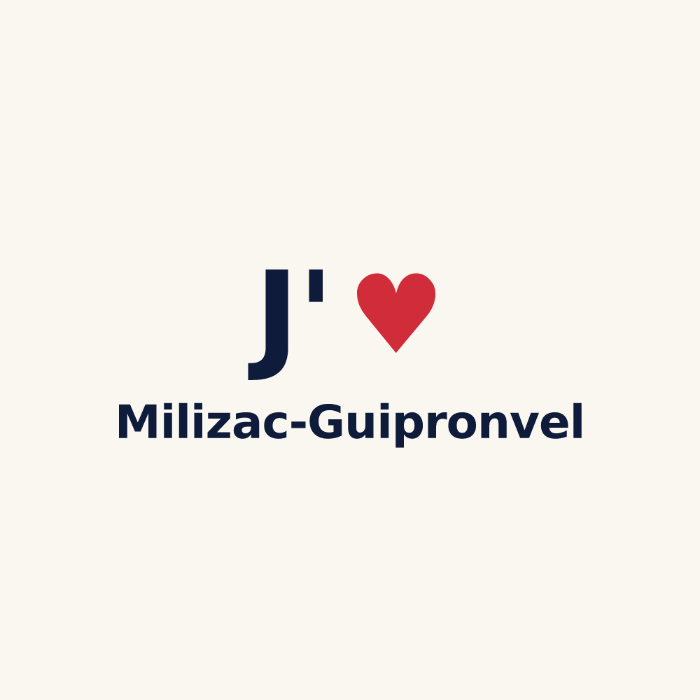 Tasse personnalisée Milizac-Guipronvel — design J'aime Milizac-Guipronvel