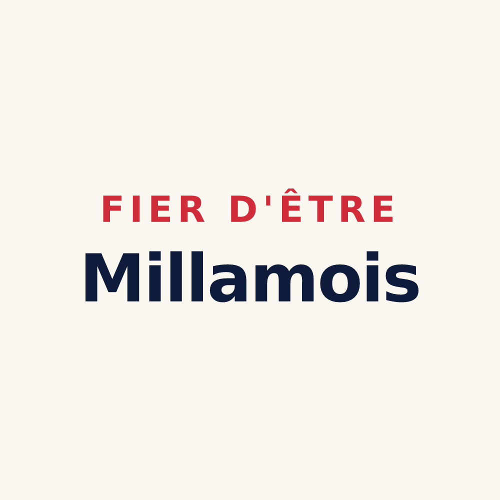 Tasse « Fier d'être Millamois » — design pour Millam
