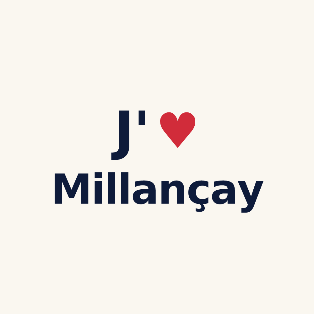 Tasse personnalisée Millançay — design J'aime Millançay