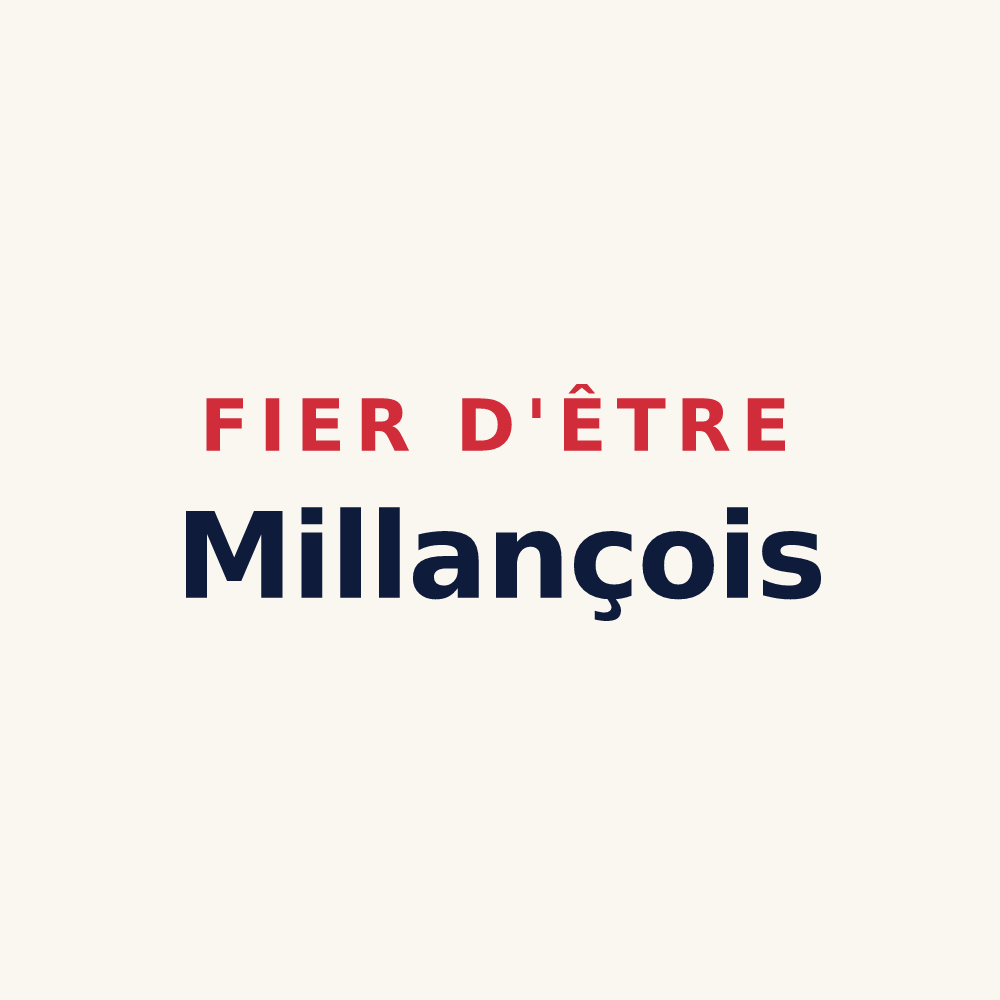 Tasse « Fier d'être Millançois » — design pour Millançay