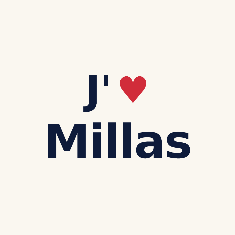 Tasse personnalisée Millas — design J'aime Millas