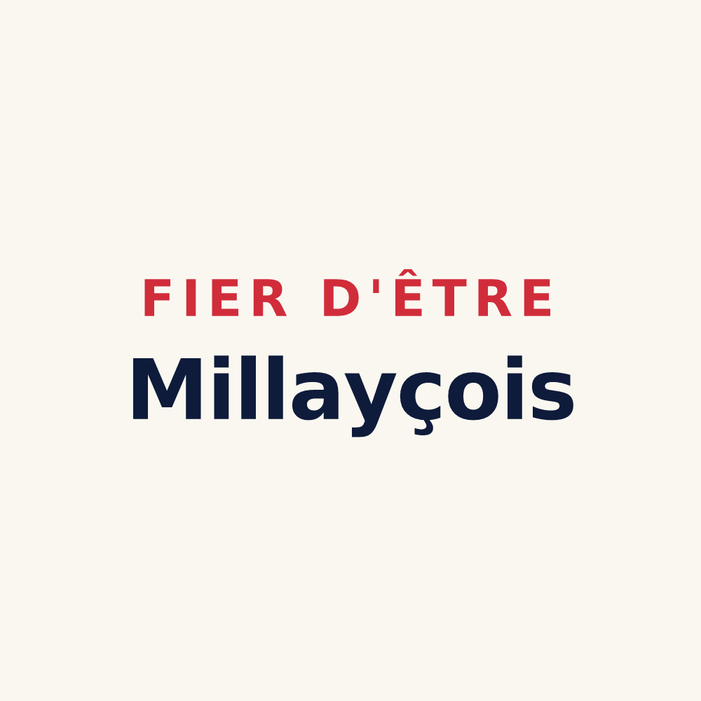 Tasse « Fier d'être Millayçois » — design pour Millay