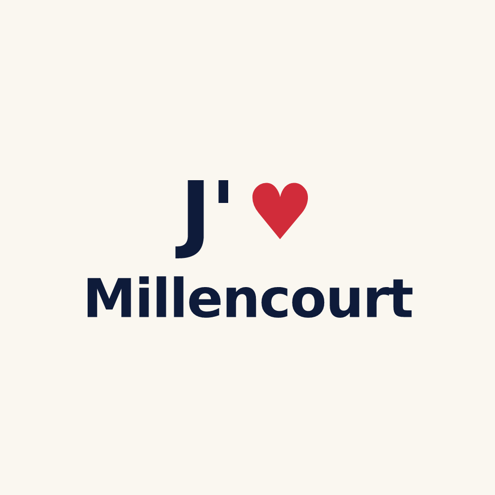 Tasse personnalisée Millencourt — design J'aime Millencourt