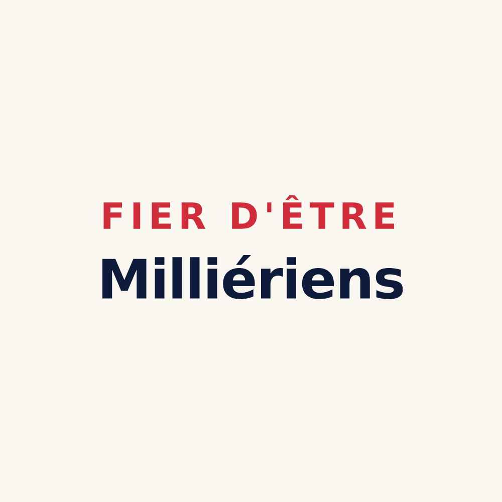 Tasse « Fier d'être Milliériens » — design pour Millières