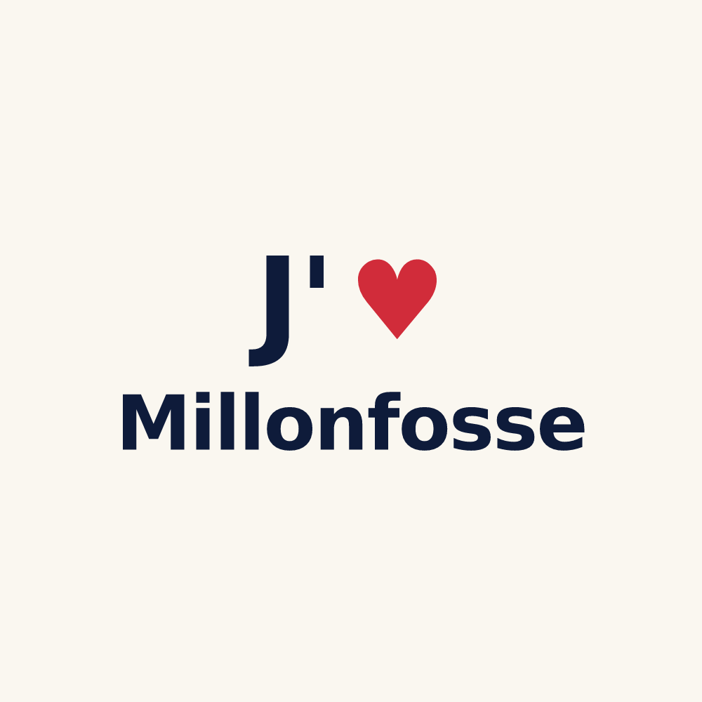 Tasse personnalisée Millonfosse — design J'aime Millonfosse