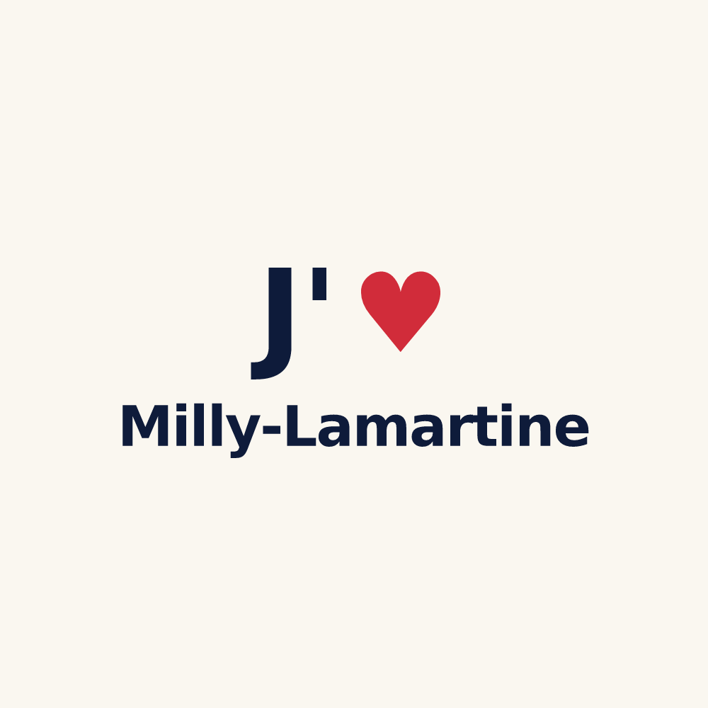 Tasse personnalisée Milly-Lamartine — design J'aime Milly-Lamartine