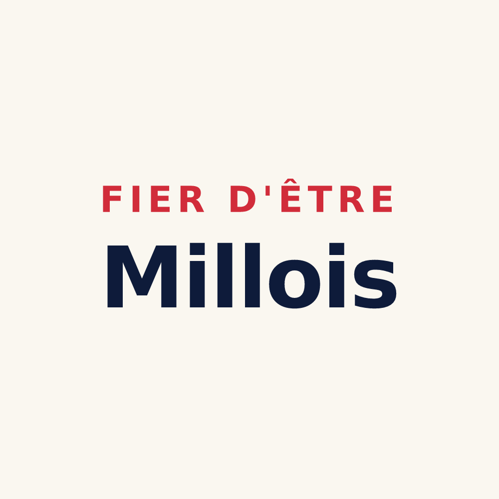 Tasse « Fier d'être Millois » — design pour Milly-sur-Bradon
