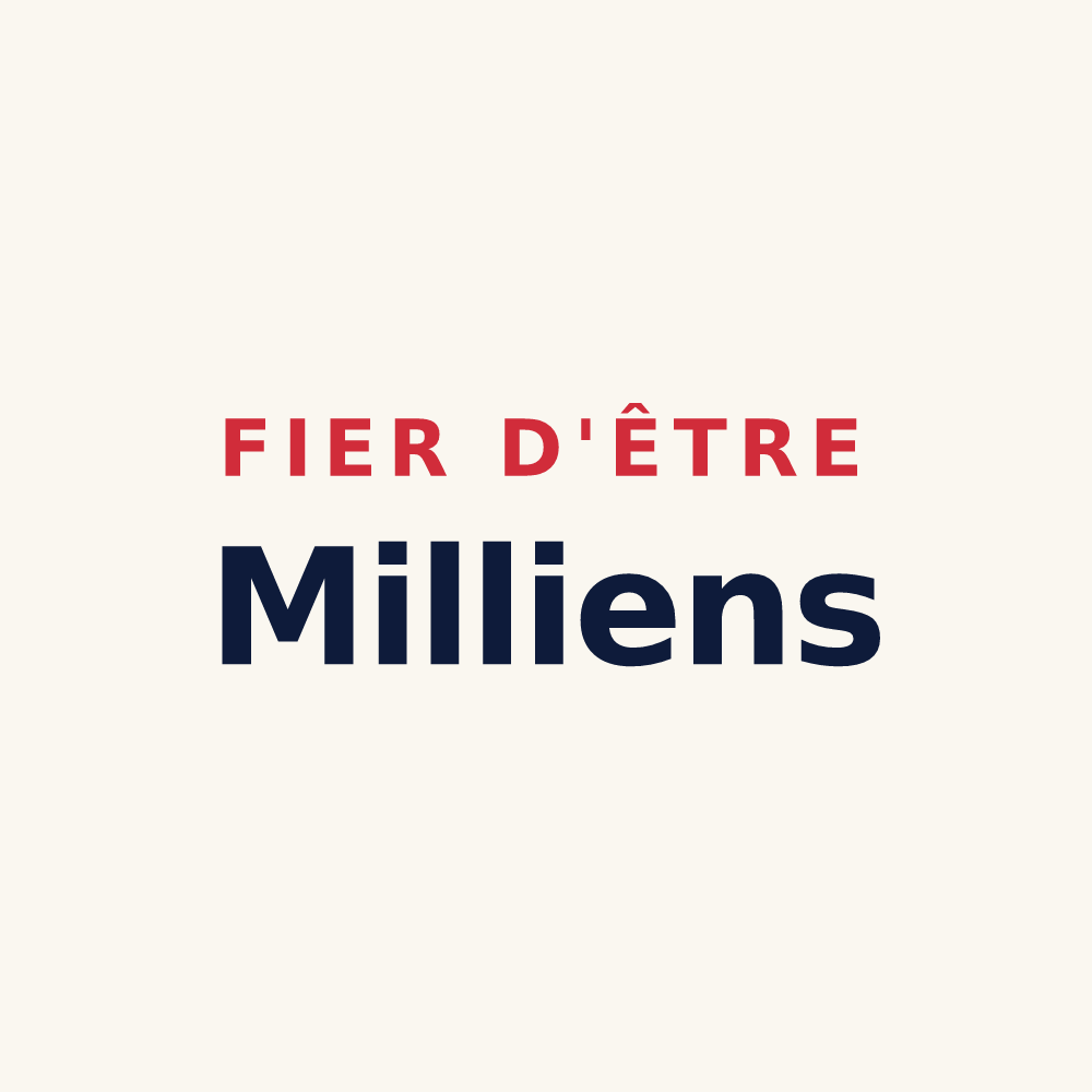 Tasse « Fier d'être Milliens » — design pour Milly-sur-Thérain