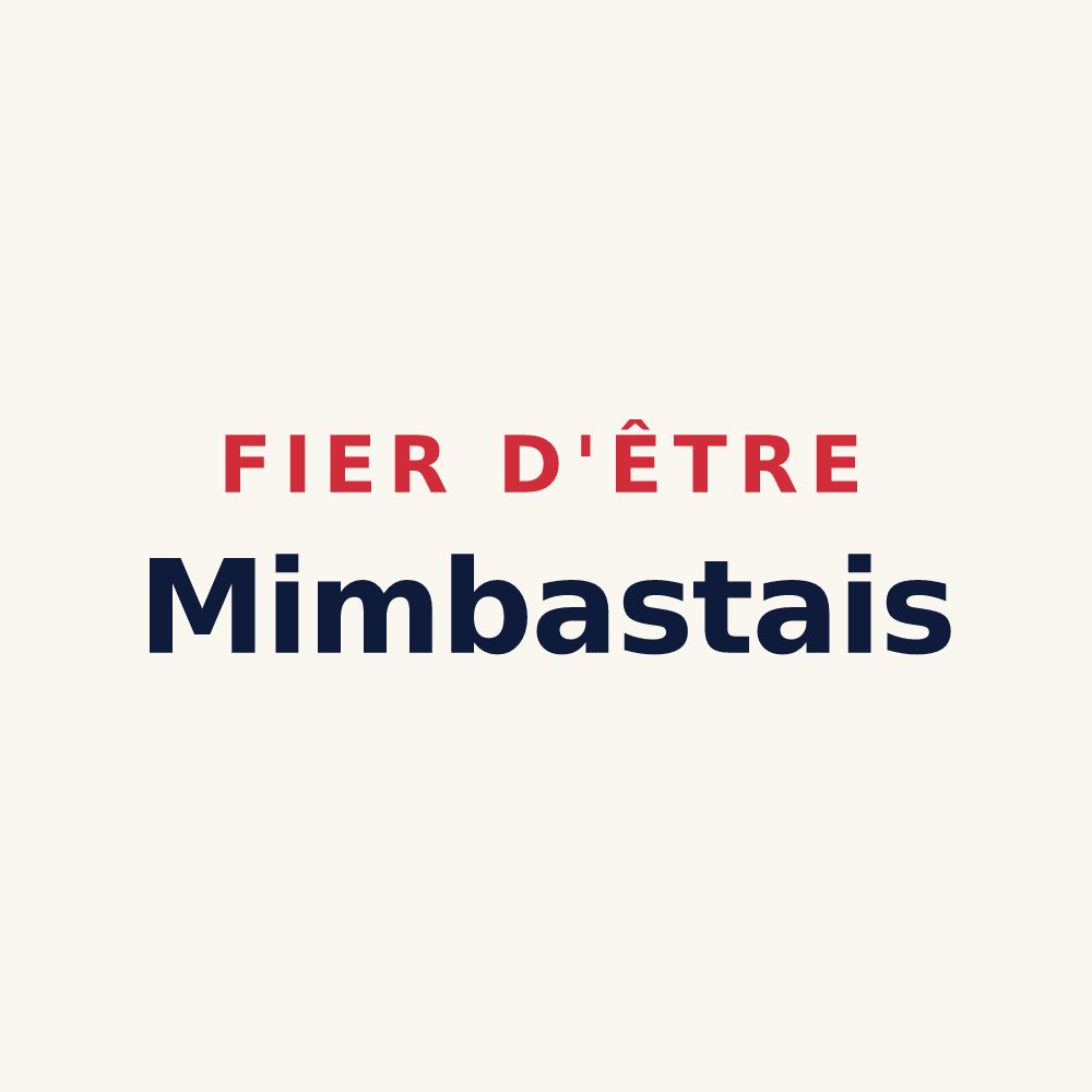 Tasse « Fier d'être Mimbastais » — design pour Mimbaste