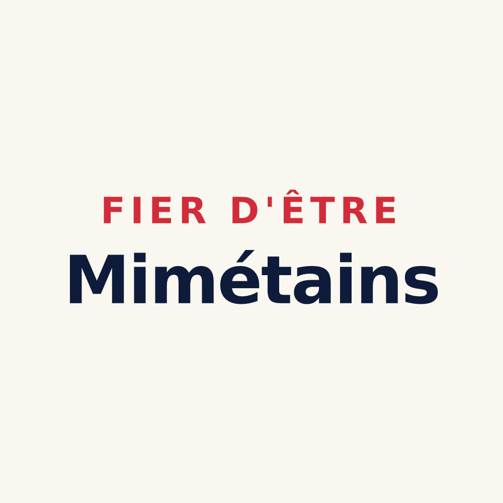 Tasse « Fier d'être Mimétains » — design pour Mimet