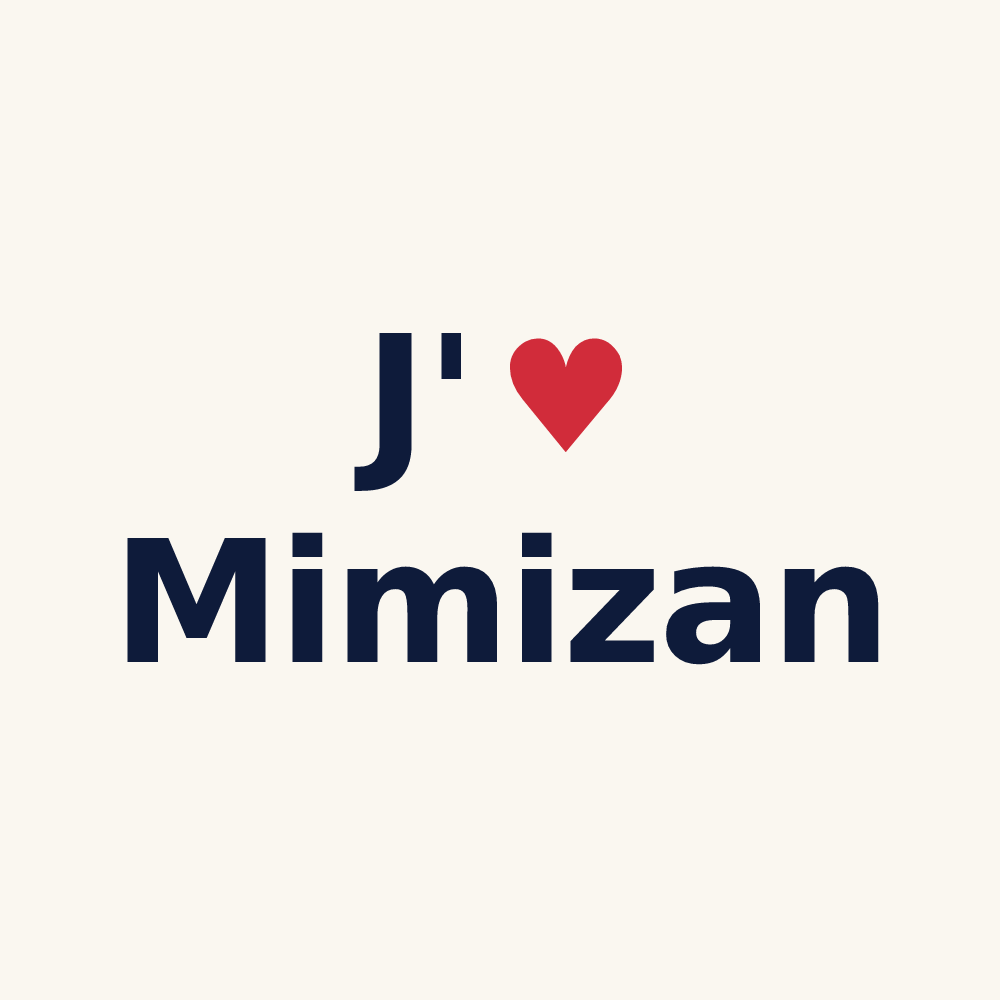 Tasse personnalisée Mimizan — design J'aime Mimizan