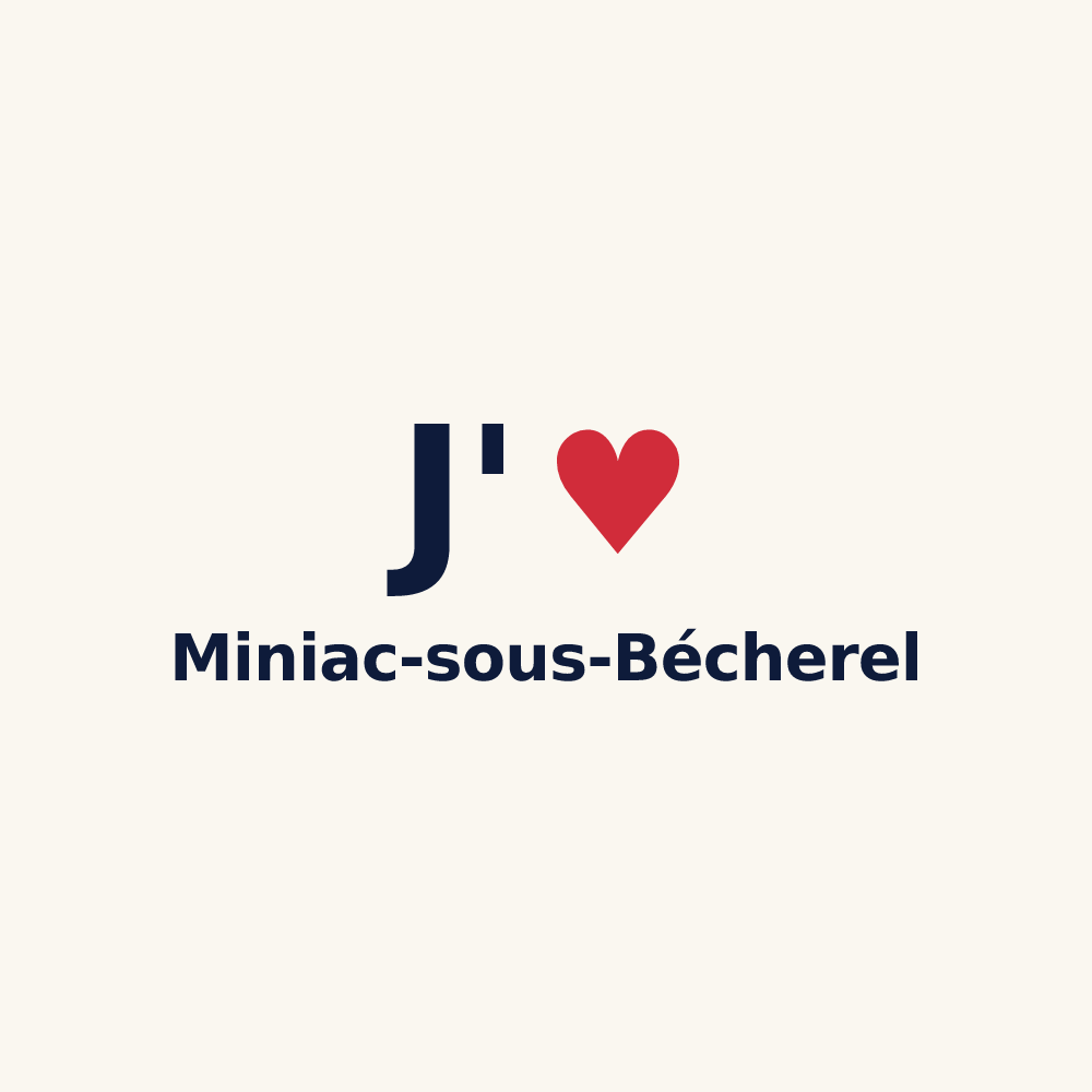 Tasse personnalisée Miniac-sous-Bécherel — design J'aime Miniac-sous-Bécherel