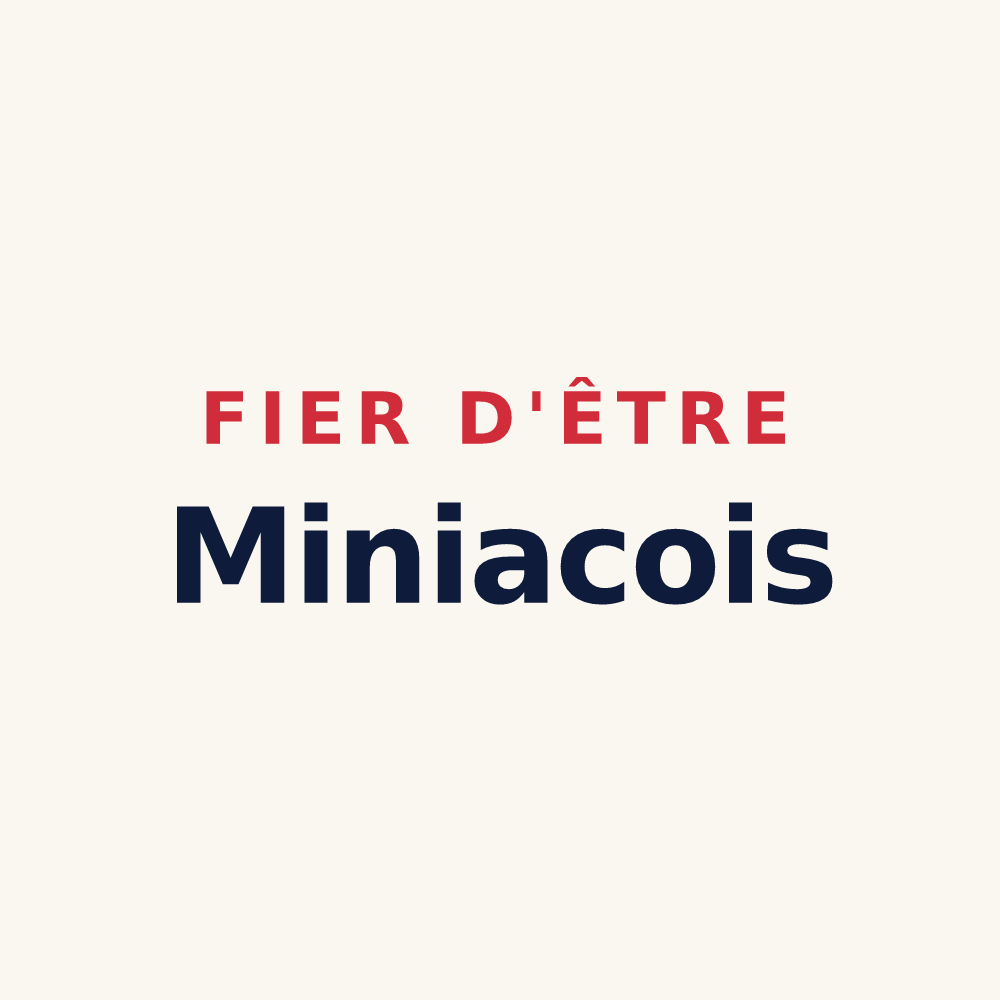 Tasse « Fier d'être Miniacois » — design pour Miniac-sous-Bécherel