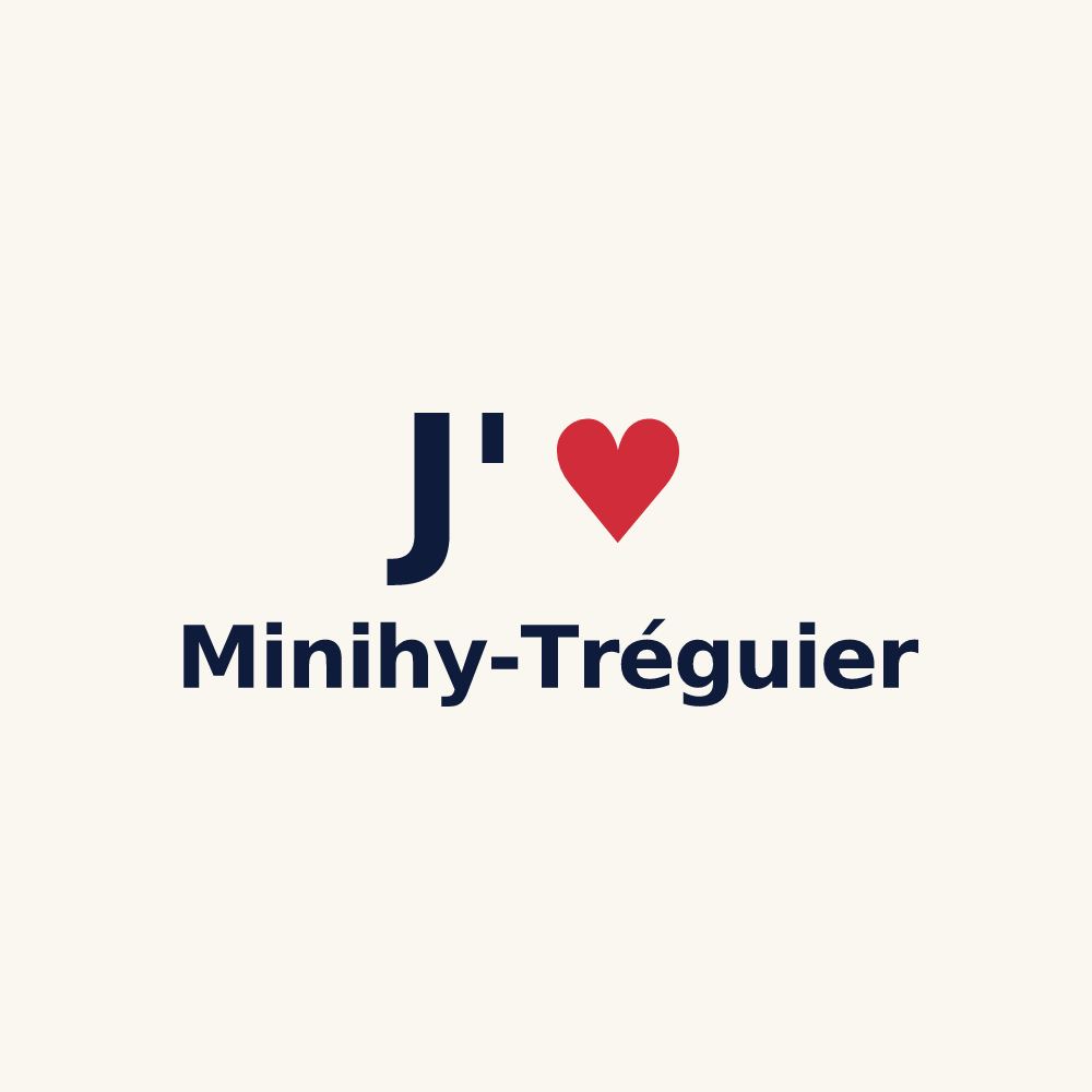 Tasse personnalisée Minihy-Tréguier — design J'aime Minihy-Tréguier