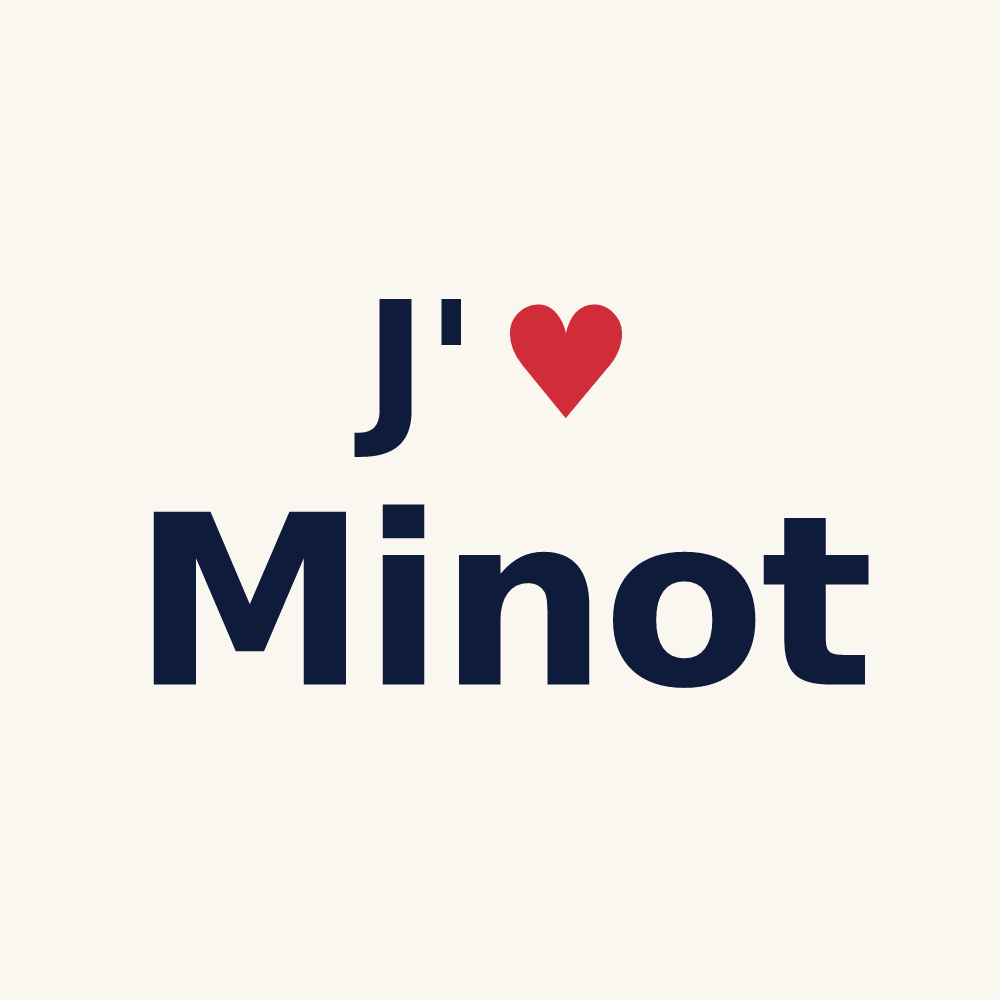 Tasse personnalisée Minot — design J'aime Minot