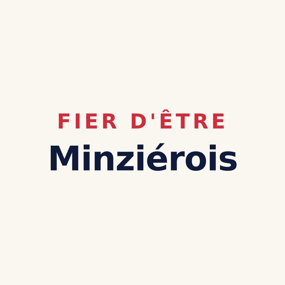 Tasse « Fier d'être Minziérois » — design pour Minzier