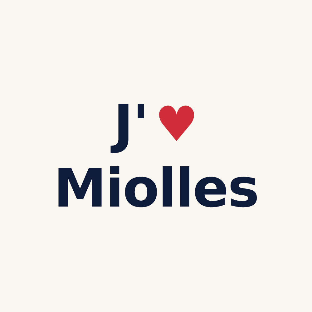 Tasse personnalisée Miolles — design J'aime Miolles
