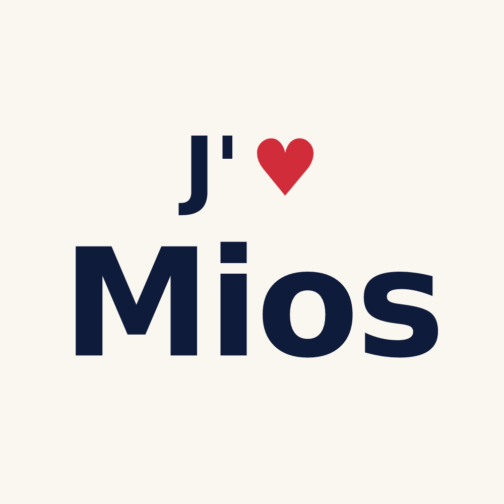 Tasse personnalisée Mios — design J'aime Mios