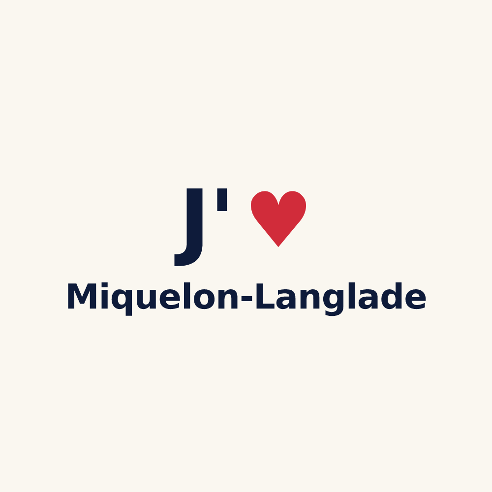 Tasse personnalisée Miquelon-Langlade — design « J'aime Miquelon-Langlade » imprimé sur la tasse