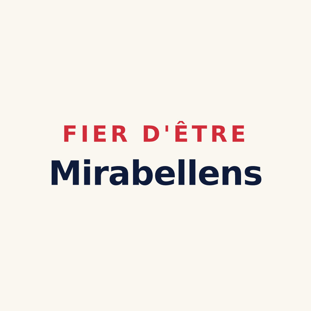 Tasse « Fier d'être Mirabellens » — design pour Mirabeau