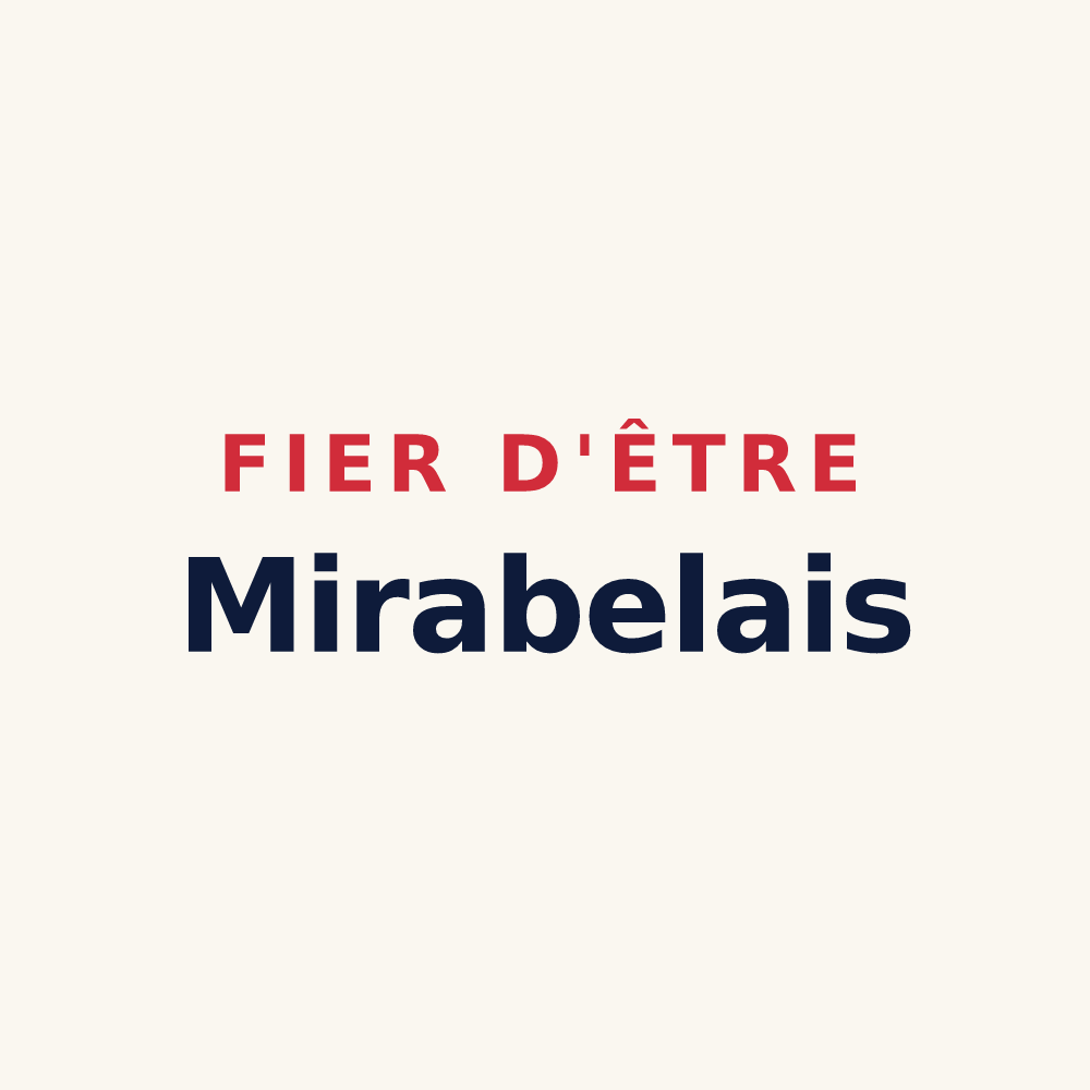 Tasse « Fier d'être Mirabelais » — design pour Mirabel-aux-Baronnies