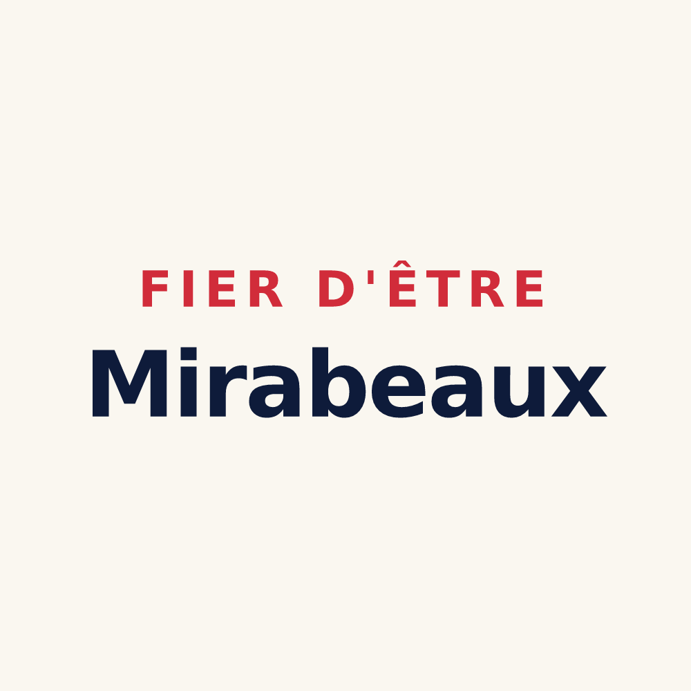 Tasse « Fier d'être Mirabeaux » — design pour Mirabel-et-Blacons