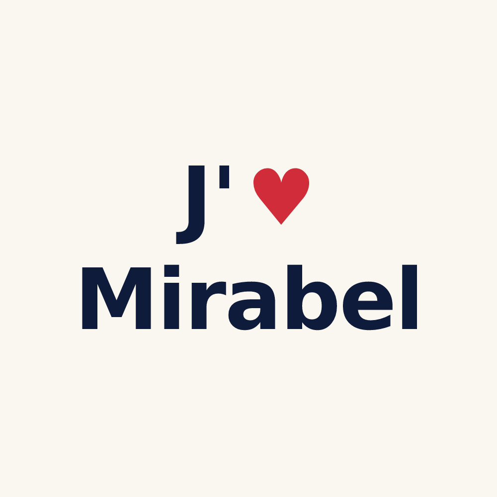 Tasse personnalisée Mirabel — design J'aime Mirabel