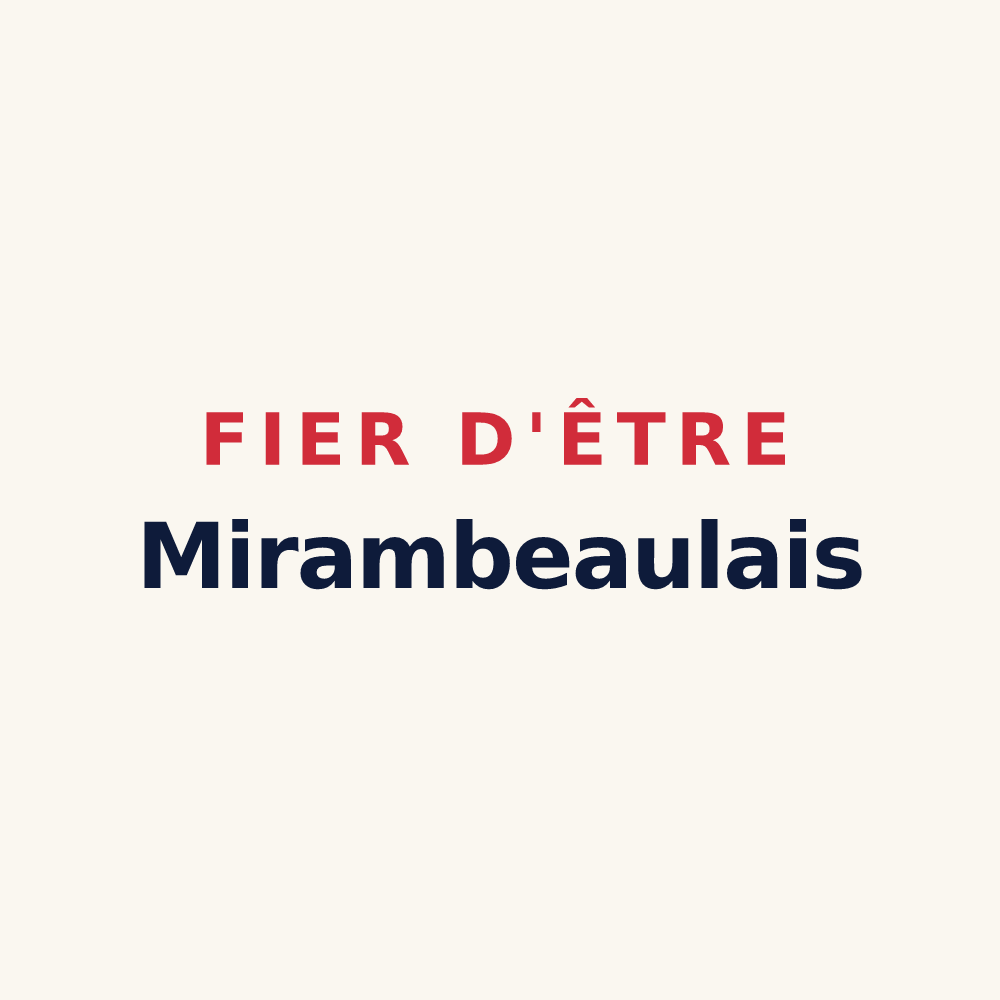 Tasse « Fier d'être Mirambeaulais » — design pour Mirambeau