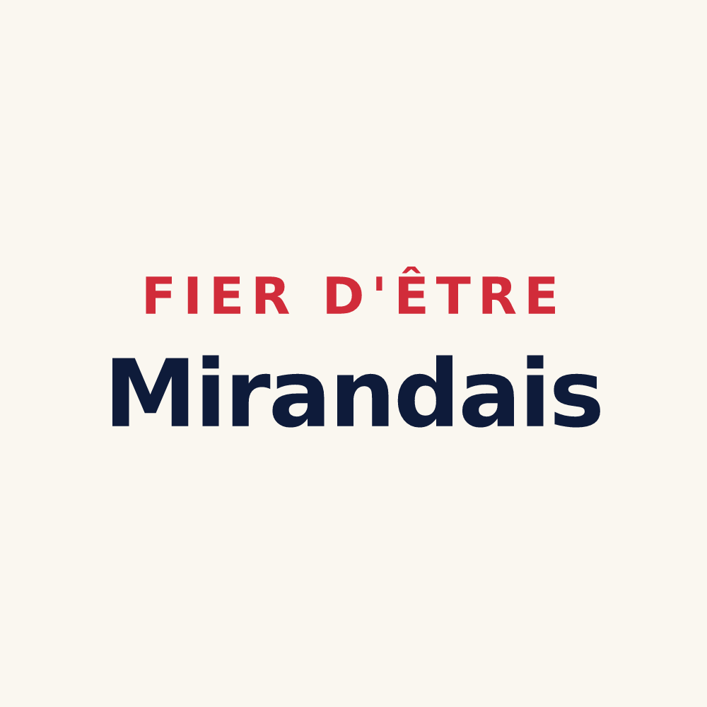Tasse « Fier d'être Mirandais » — design pour Mirande