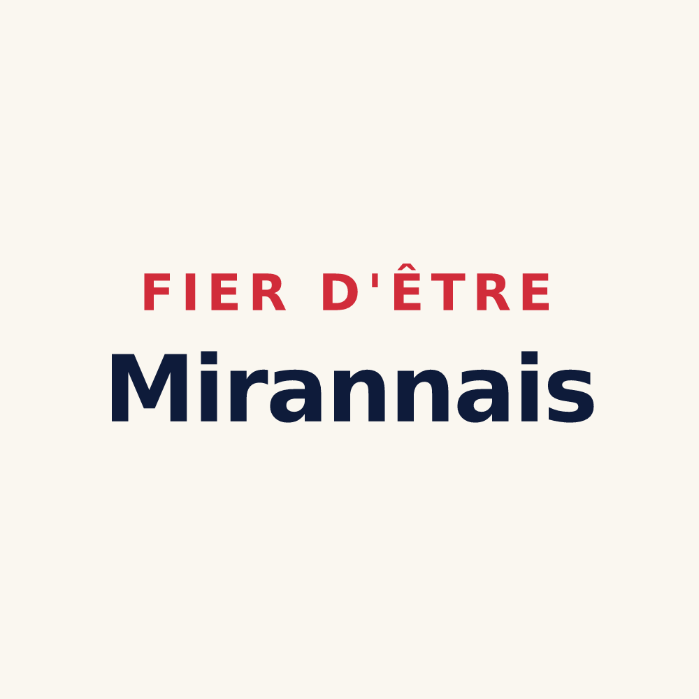 Tasse « Fier d'être Mirannais » — design pour Mirannes