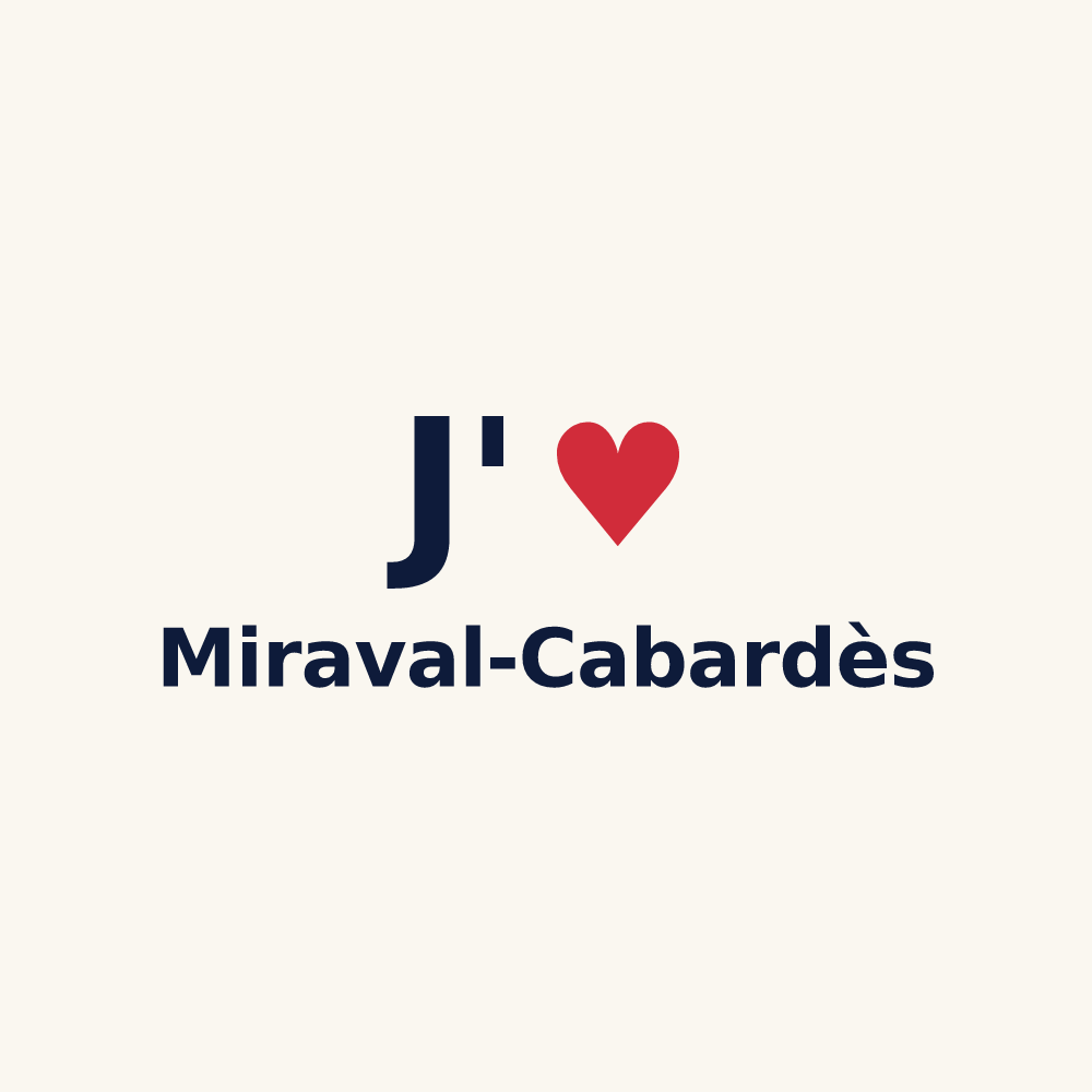 Tasse personnalisée Miraval-Cabardès — design J'aime Miraval-Cabardès