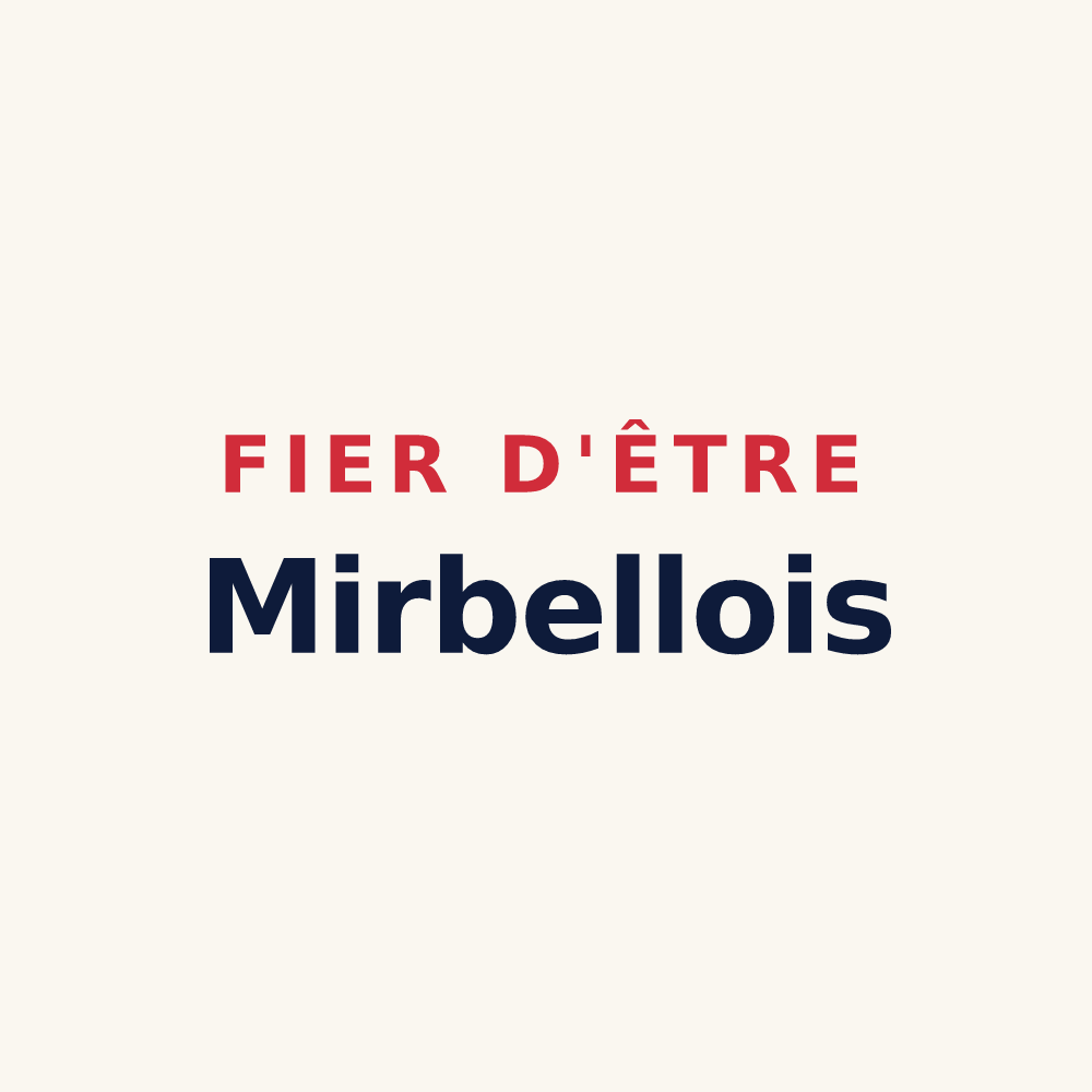 Tasse « Fier d'être Mirbellois » — design pour Mirbel