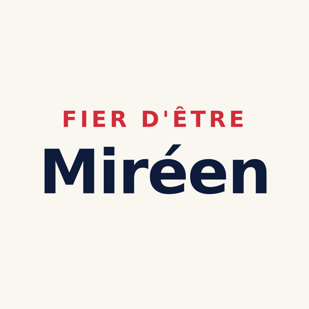 Tasse « Fier d'être Miréen » — design pour Miré