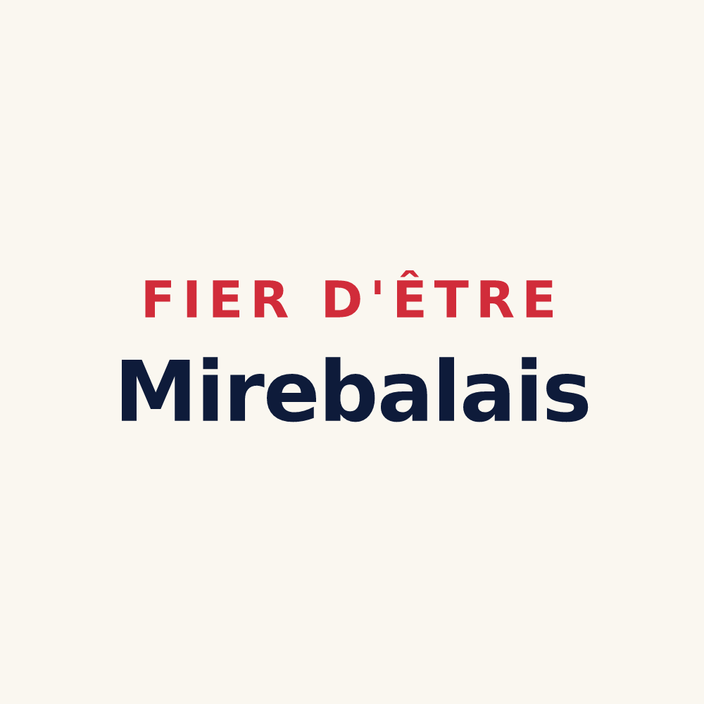 Tasse « Fier d'être Mirebalais » — design pour Mirebeau