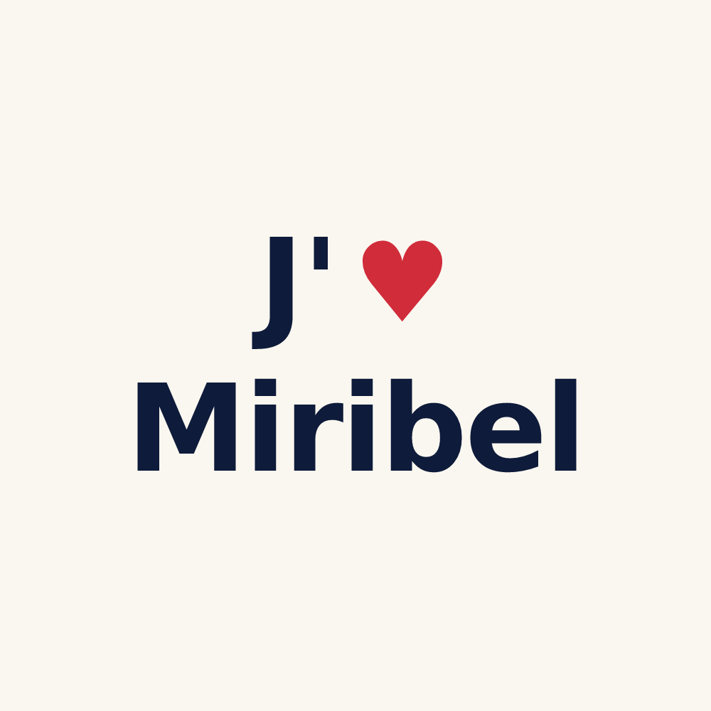 Tasse personnalisée Miribel — design J'aime Miribel