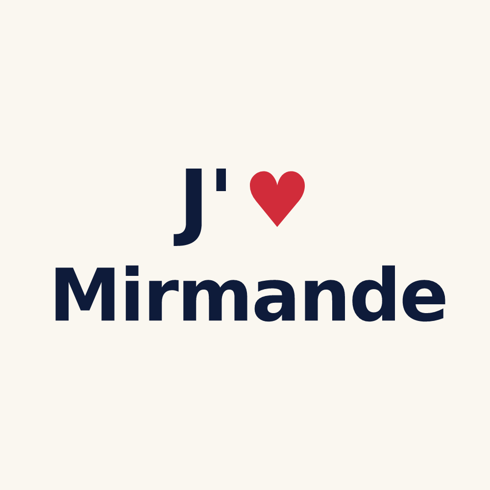 Tasse personnalisée Mirmande — design J'aime Mirmande