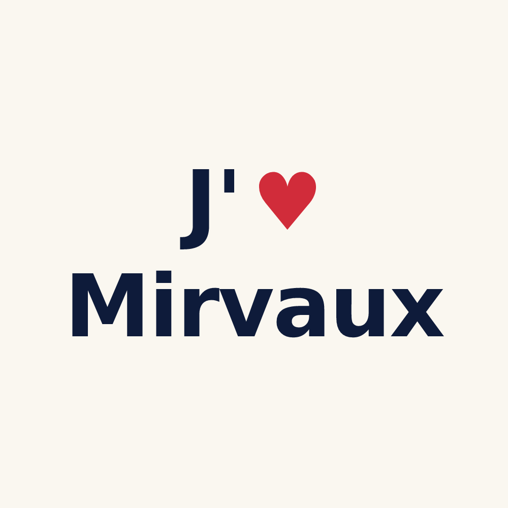 Tasse personnalisée Mirvaux — design J'aime Mirvaux