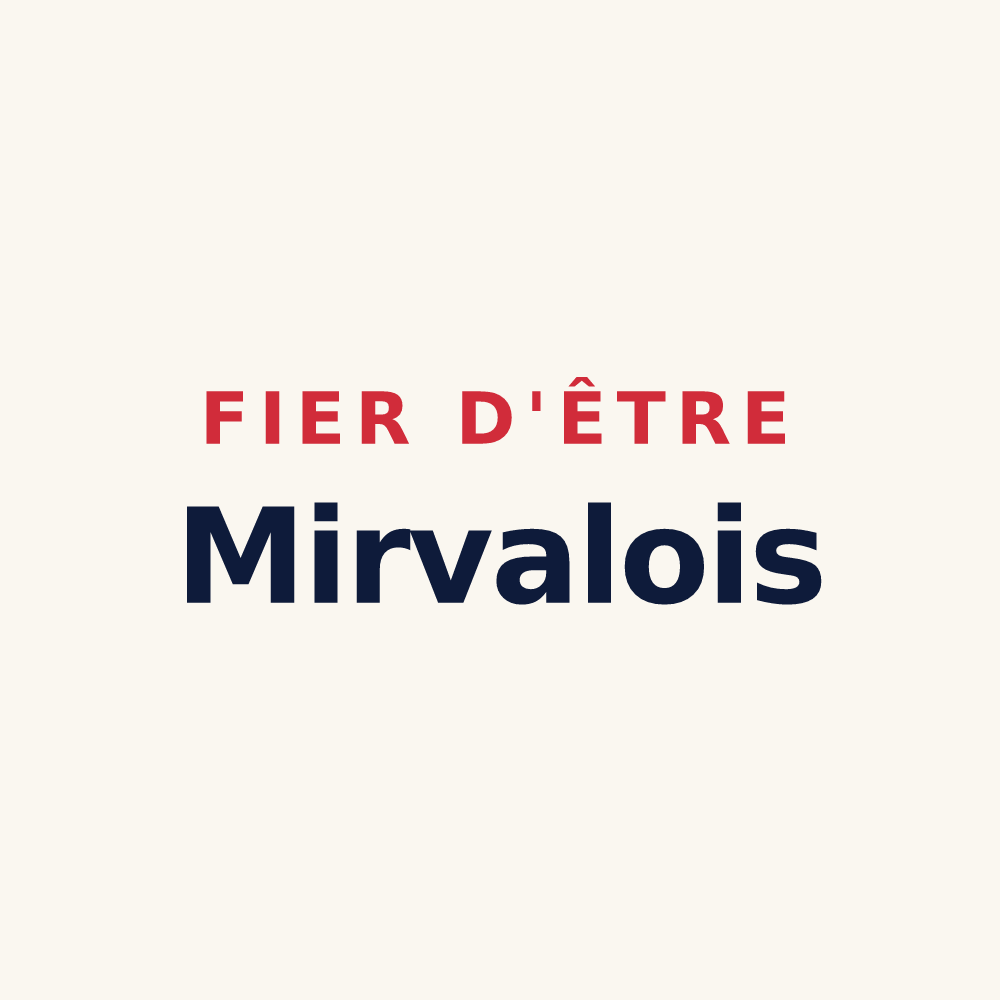Tasse « Fier d'être Mirvalois » — design pour Mirvaux