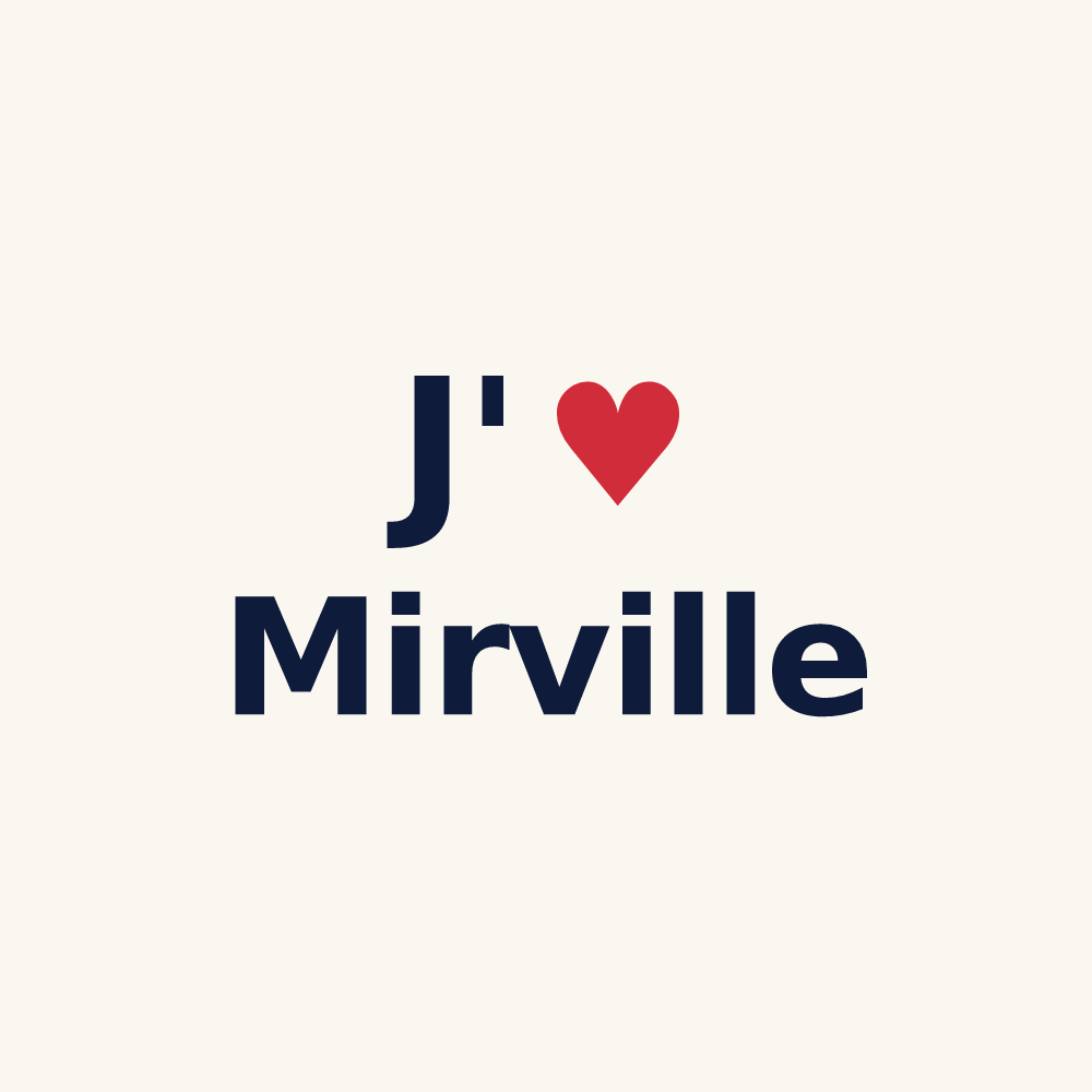 Tasse personnalisée Mirville — design J'aime Mirville