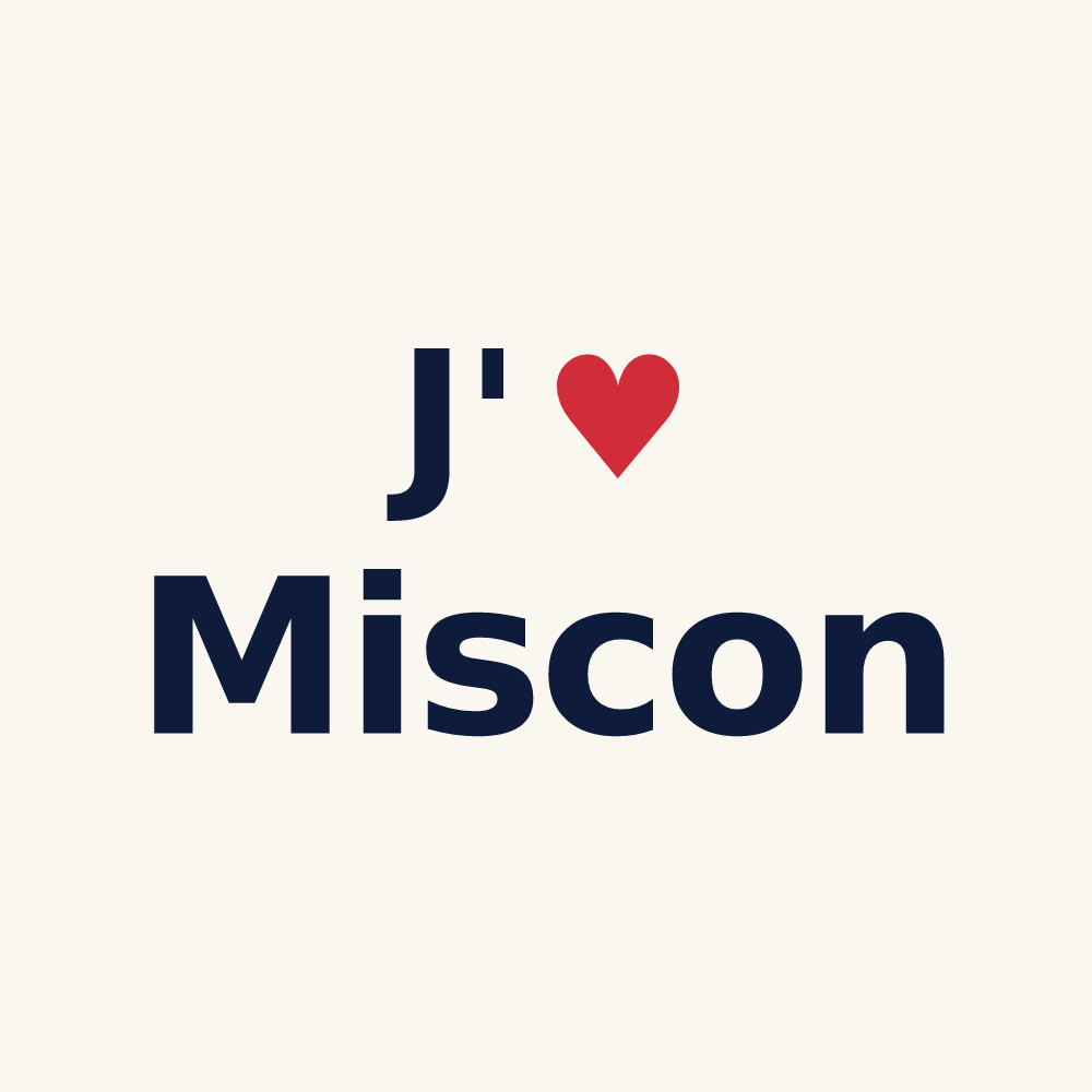 Tasse personnalisée Miscon — design J'aime Miscon
