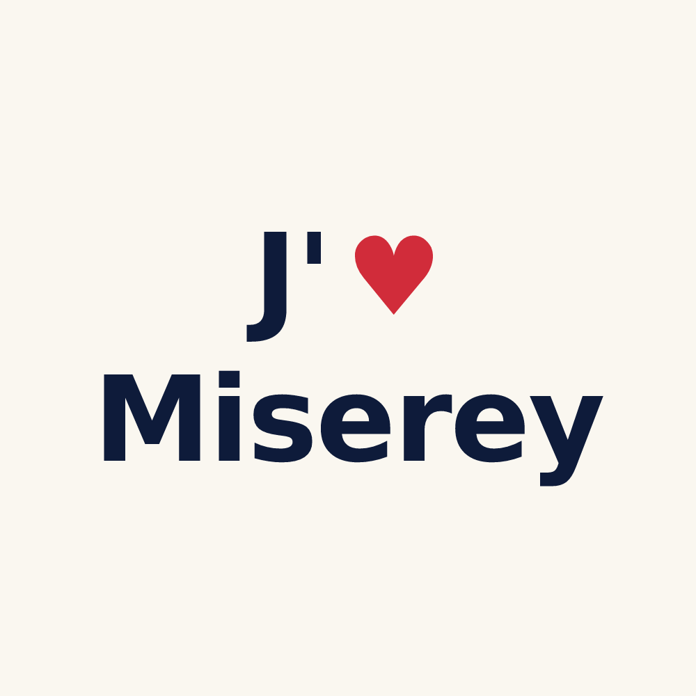 Tasse personnalisée Miserey — design J'aime Miserey