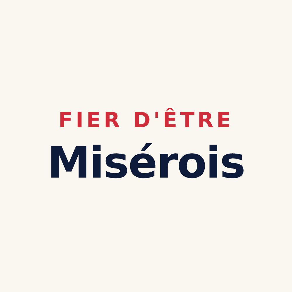 Tasse « Fier d'être Misérois » — design pour Miserey