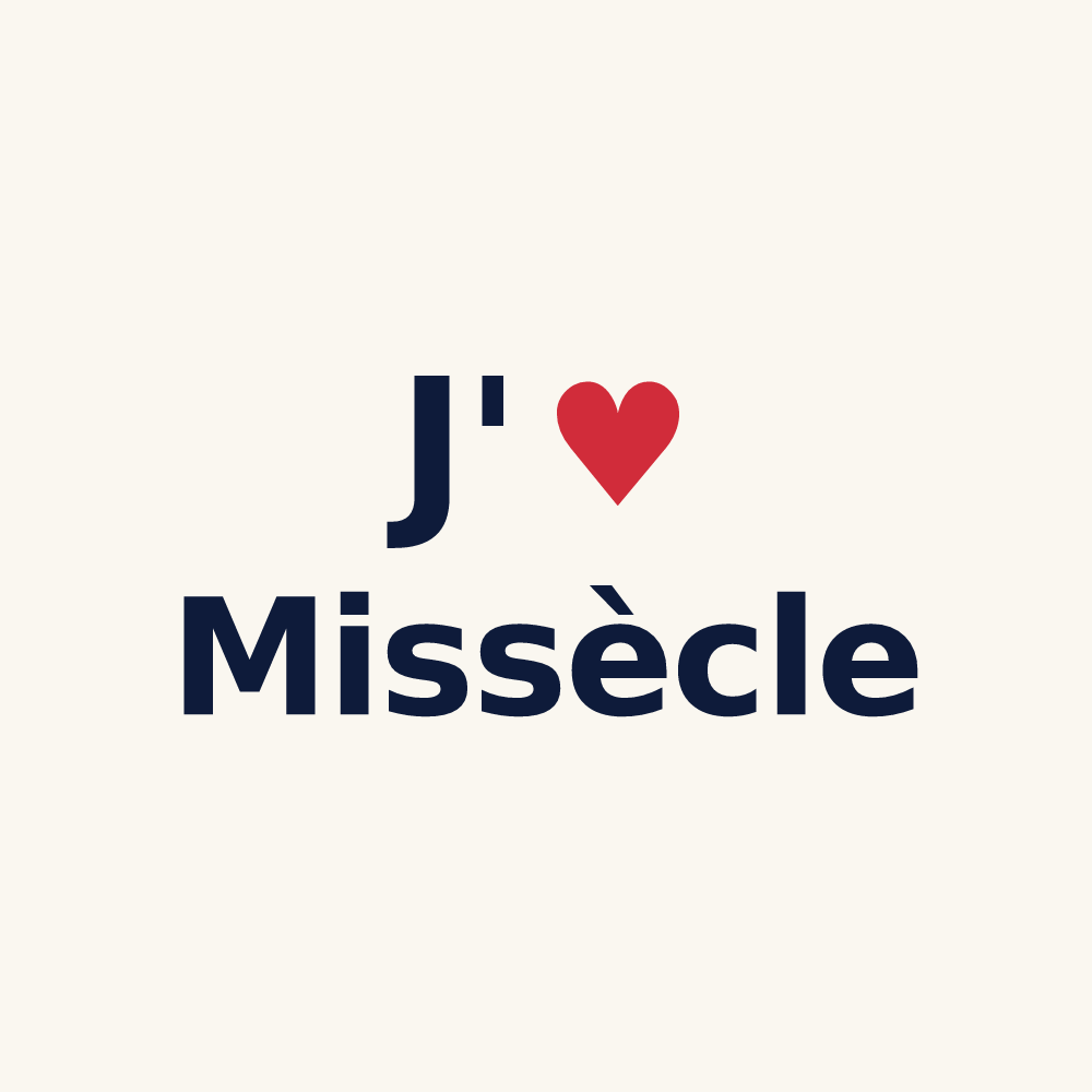 Tasse personnalisée Missècle — design J'aime Missècle