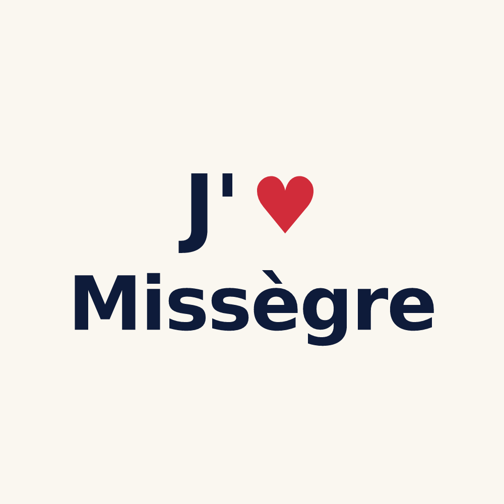 Tasse personnalisée Missègre — design J'aime Missègre